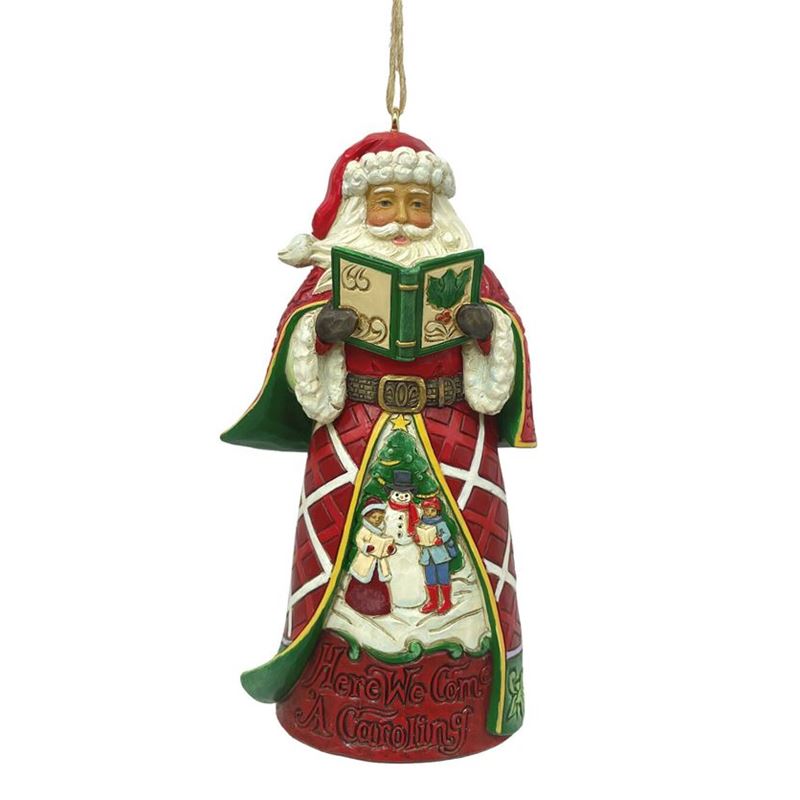 Disney Traditions – Heartwood Creek Caroling Santa Hanging Ornament 12cm