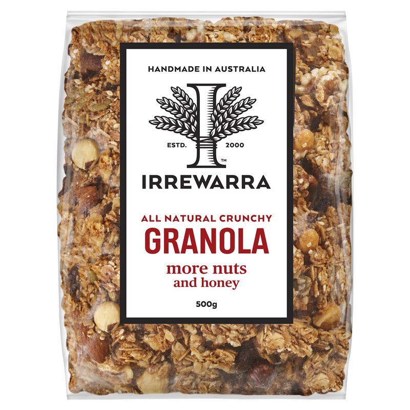 Irrewarra – Granola More Nuts & Honey 500g (Made in Australia)
