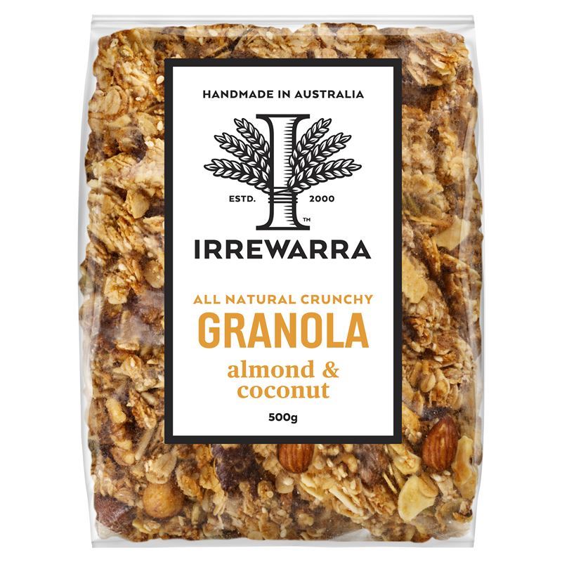 Irrewarra – Granola Almond & Coconut 500g (Made in Australia)