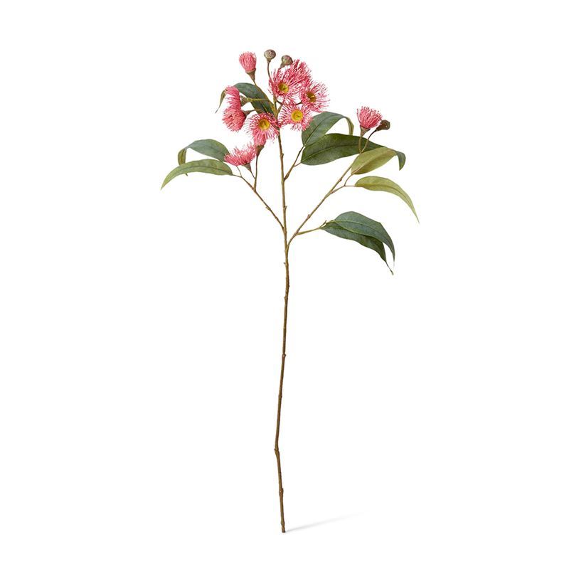 Elme Living – Eucalyptus Flowering Spray Soft Pink 17x8x76cm