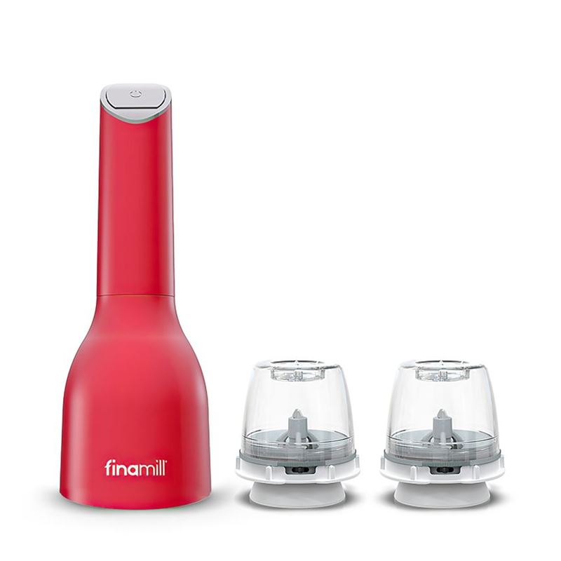 Finamill – Battery Operated Spice Grinder Red Starter Pack