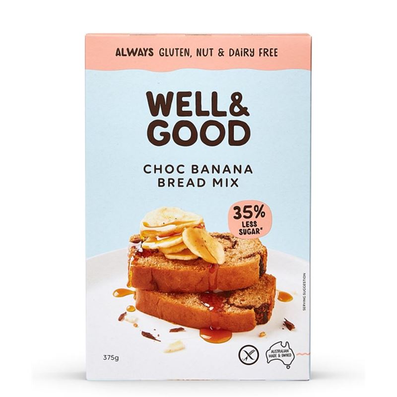 Well & Good – Banana Bread Mix 375g GLUTEN FREE