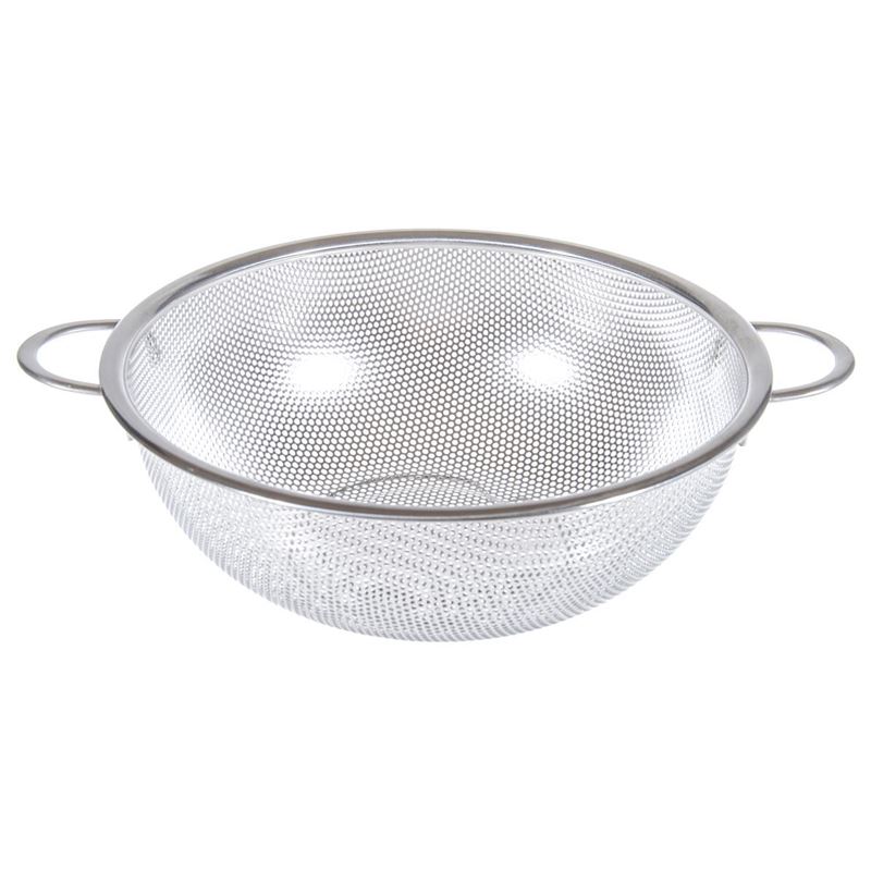 Benzer – Cuisine Essentials Perforated Stainless Steel Strainer with Double Handles 35cm
