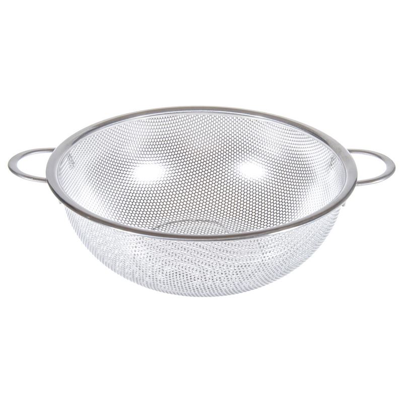 Benzer – Cuisine Essentials Perforated Stainless Steel Strainer with Double Handles 38cm