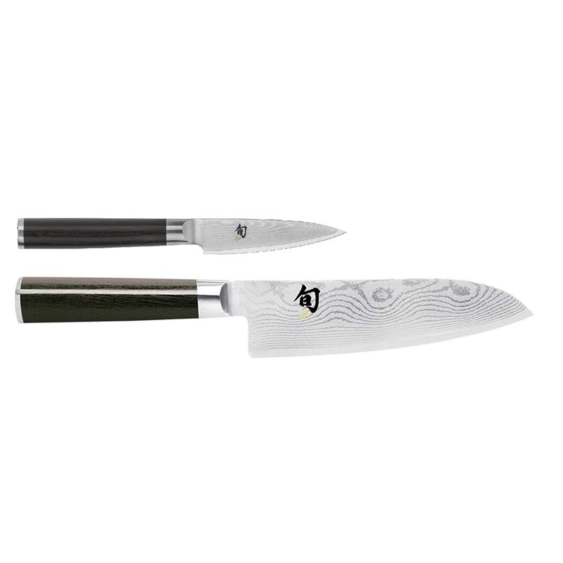 Shun – Classic 2pc Santoku and Paring Knife Set (Made in Japan)