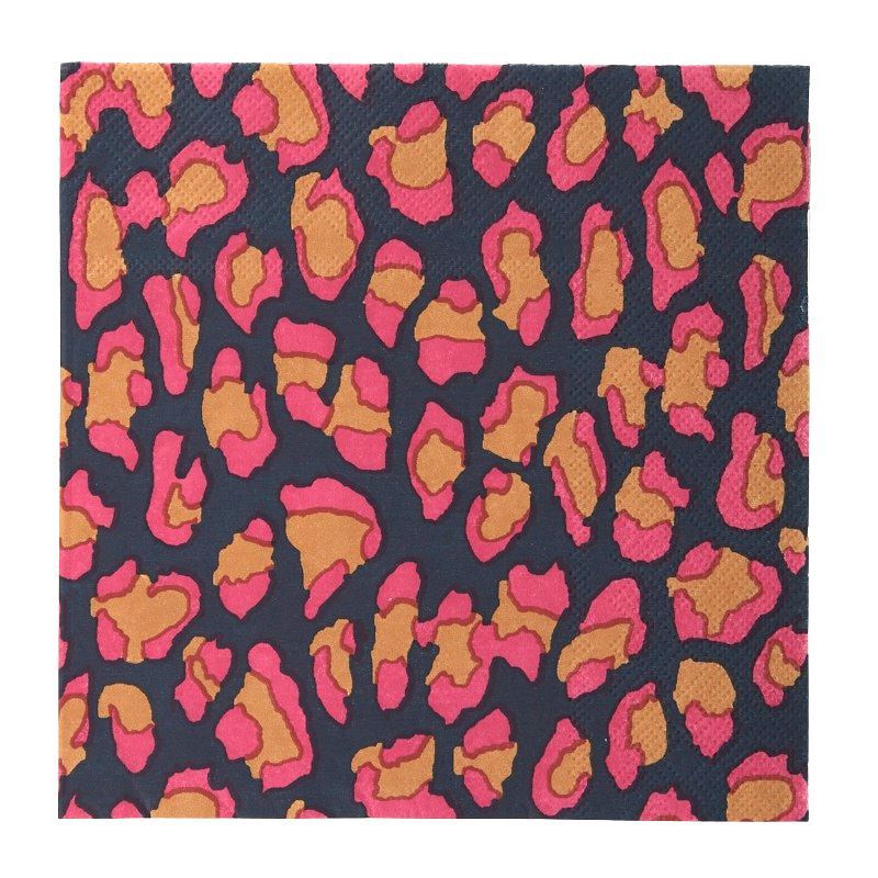 Assemble – 3 Ply Serviette Pack of 20 Red Leopard
