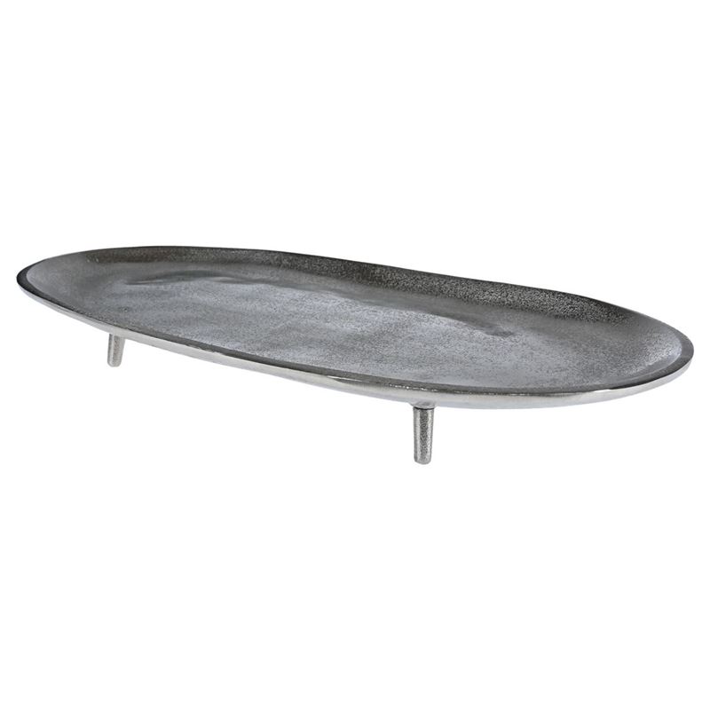 Coast to Coast Home – D’argento Metal Footed Tray 47x24x6cm