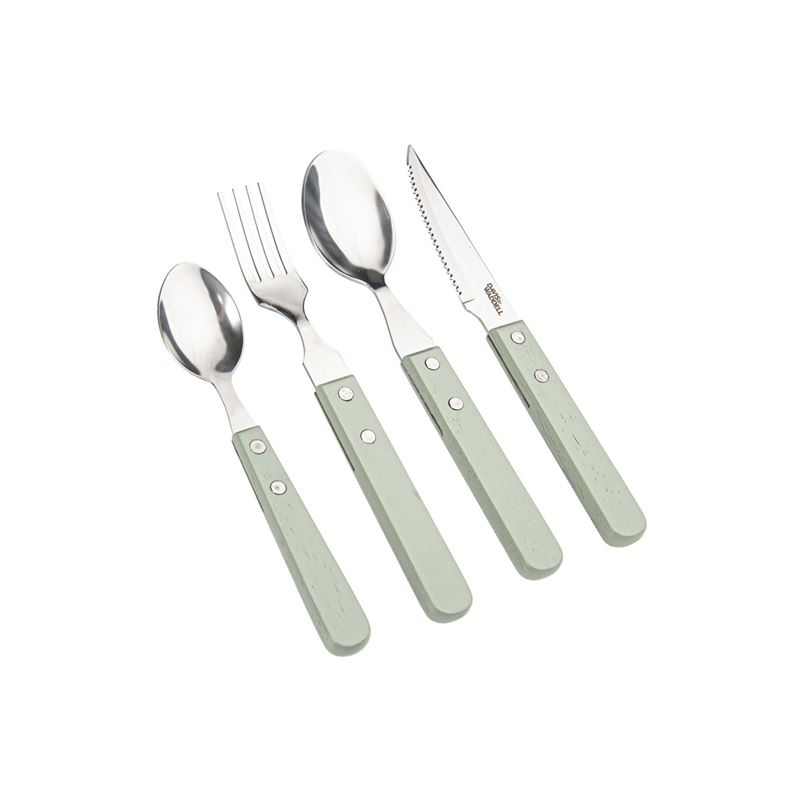 Davis & Waddell – Manor 16pc Green/Stainless Steel Cutlery Set