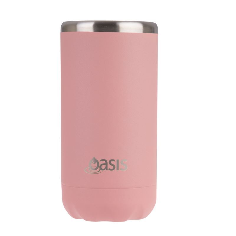 Oasis – Stainless Steel Double Wall Insulate Slim Cooler Can 330ml Coral Cove