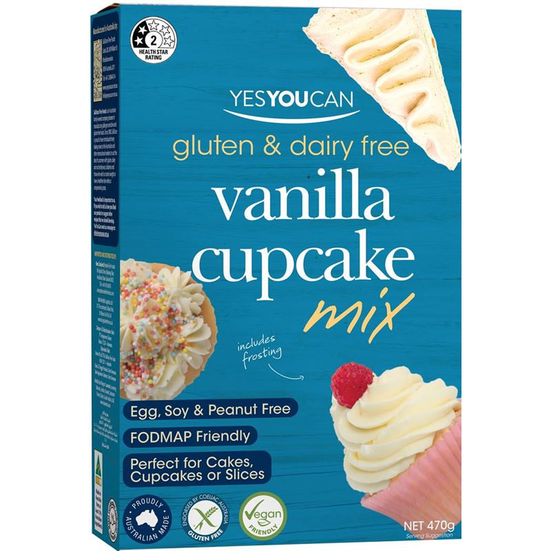 Yes you Can – Premium Vanilla Cup Cake Mix 470g (Made in Australia)