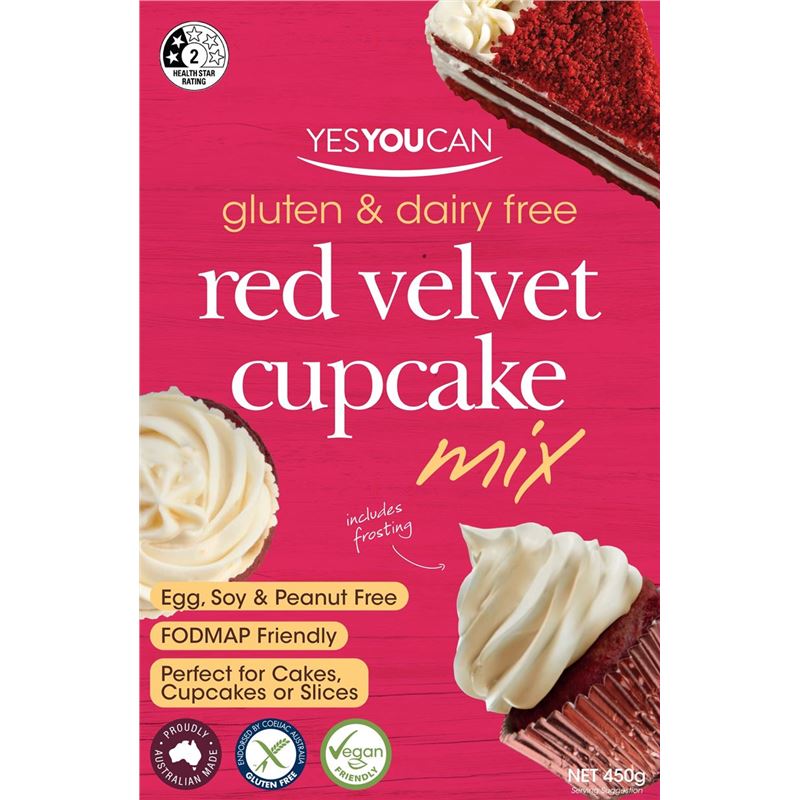 Yes you Can – Premium Red Velvet Cup Cake Mix 450g (Made in Australia)