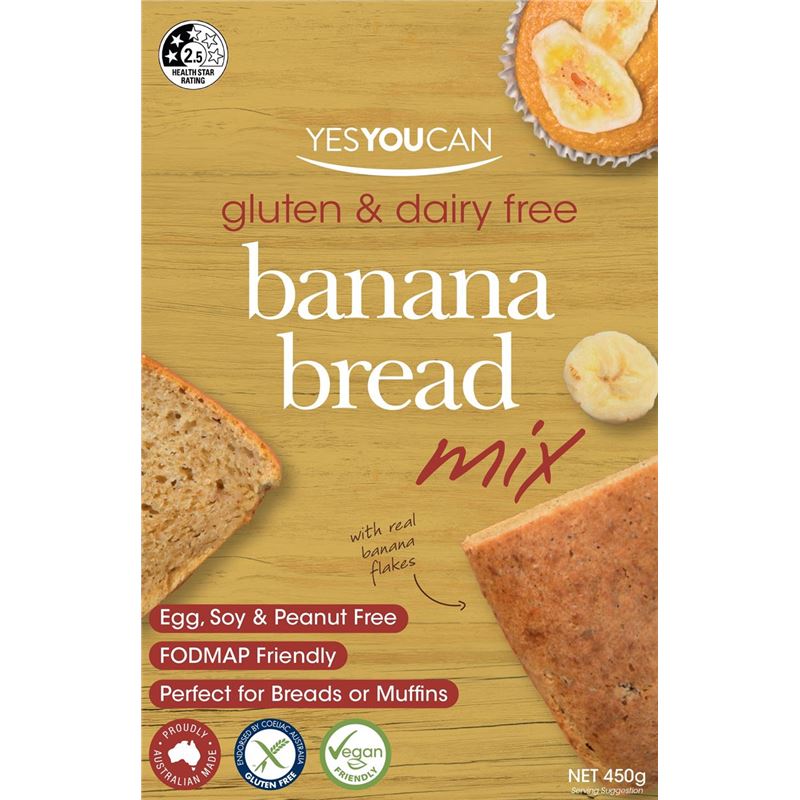 Yes you Can – Premium Banana Bread Mix 450g (Made in Australia)