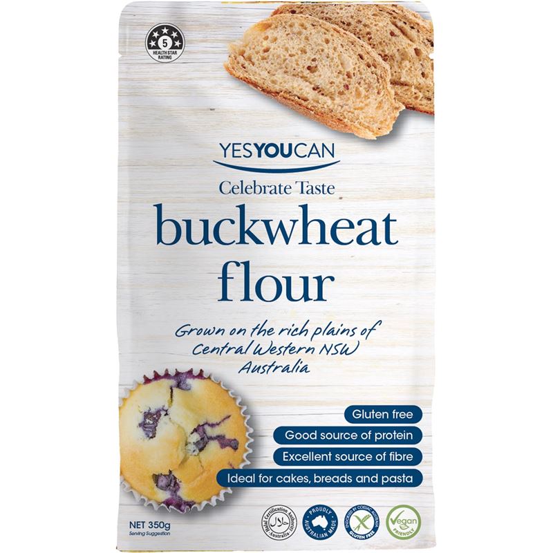 Yes you Can – Buckwheat Flour 350g (Made in Australia)