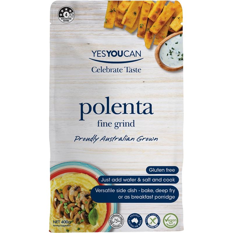 Yes you Can – Polenta – Fine Grind 400g (Made in Australia)