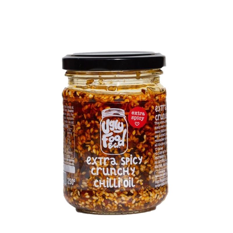 Ugly Food & Co – Crunchy Chilli Oil EXTRA Spicy 250g (Made in Australia)
