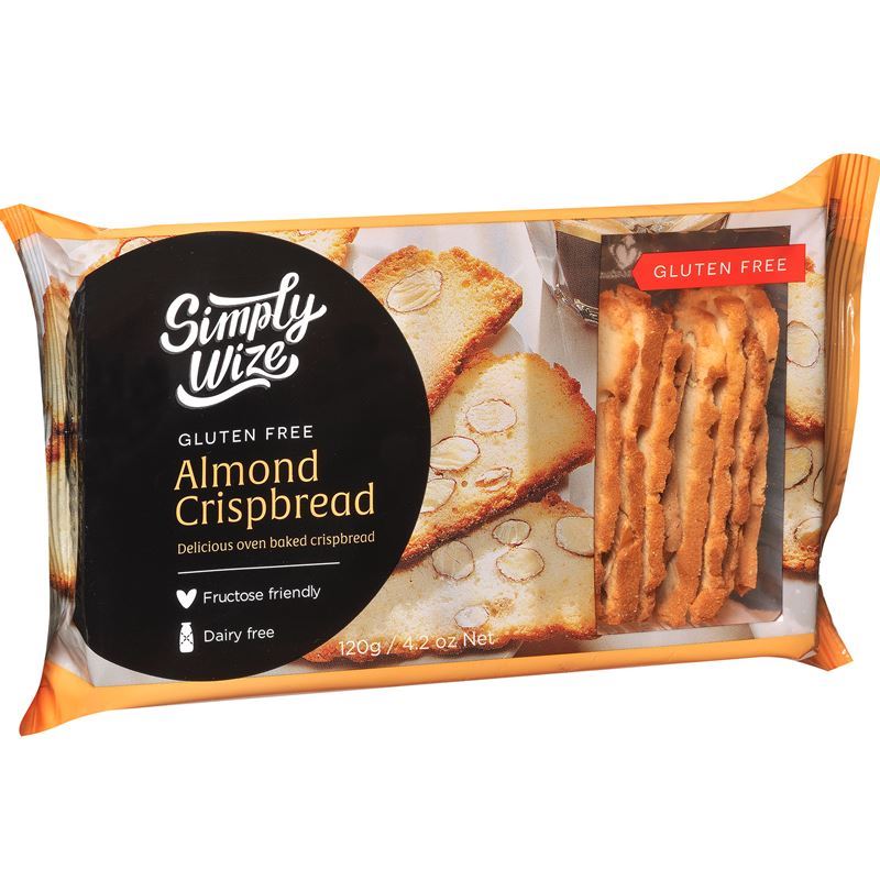 Simply Wize – Gluten Free Almond Crispbread 120g