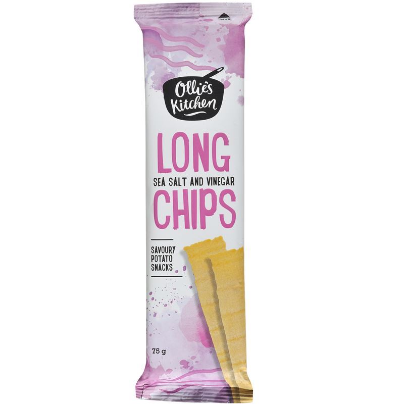 Ollie’s Kitchen – Long Chips Sea Salt & Vinegar 75g