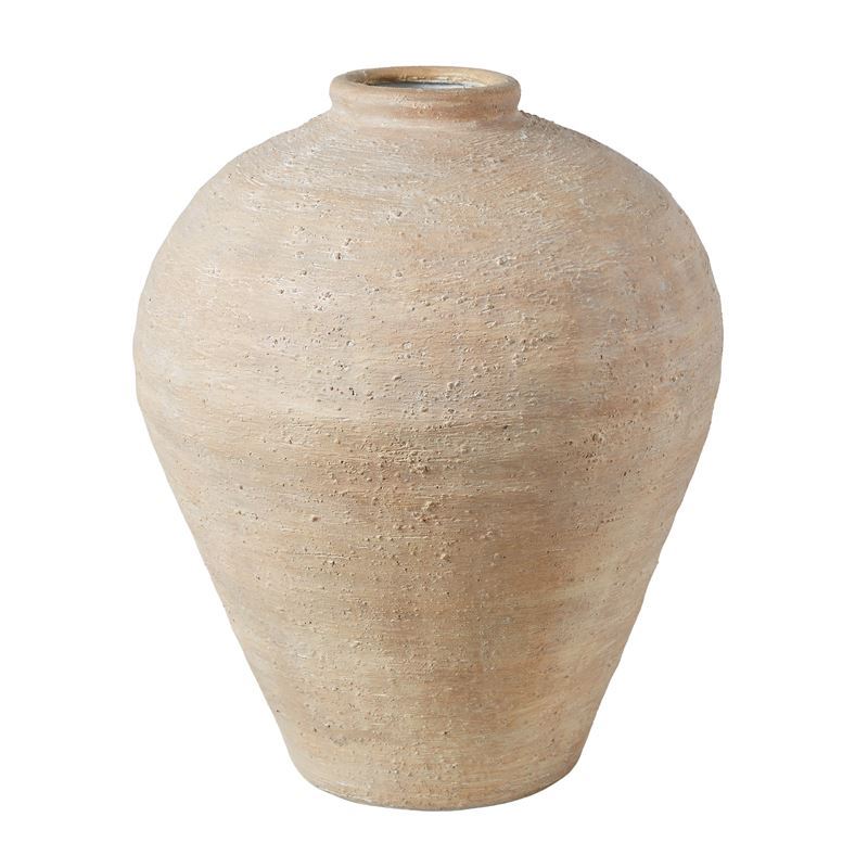 Amalfi – Textured Ceramic Rust Vessel 34.5×34.5x43cm Brown