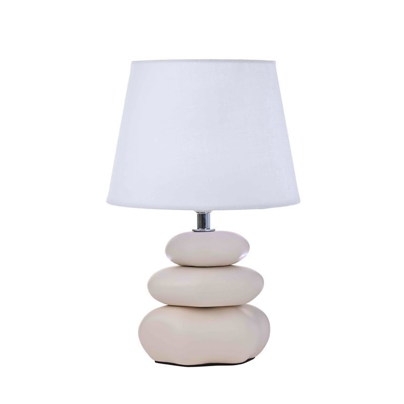 Emporium – Organic Pebble Table Lamp 19.5×19.5x29cm Natural