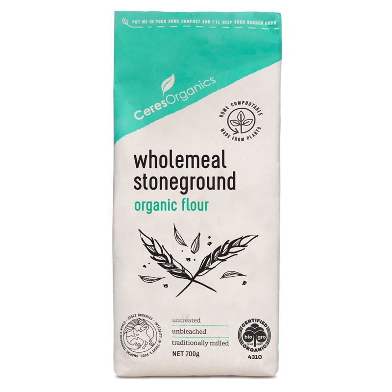Ceres Organics – Wholemeal Stoneground Organic Flour 800g