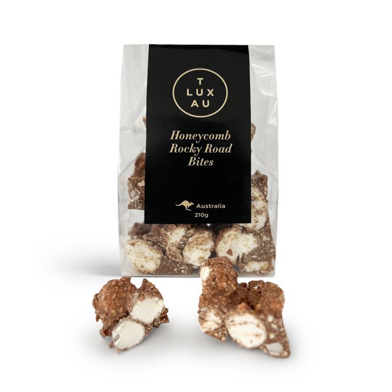 T Lux Au – Honeycomb Rocky Road 210g (Made in Australia)