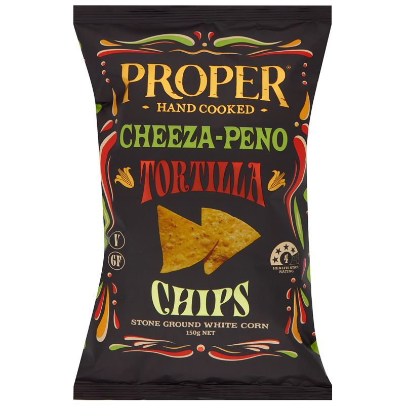 Proper Crisps – Tortilla Chips Cheeza Peno 150g