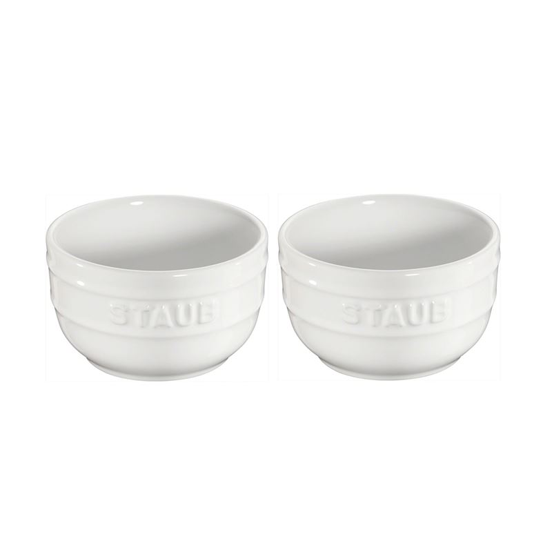 Staub – Round 8cm Ramekin White Set of 2