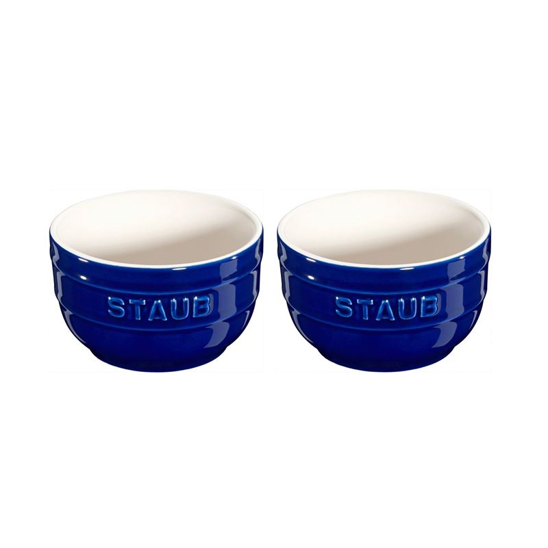Staub – Round 8cm Ramekin Blue Set of 2
