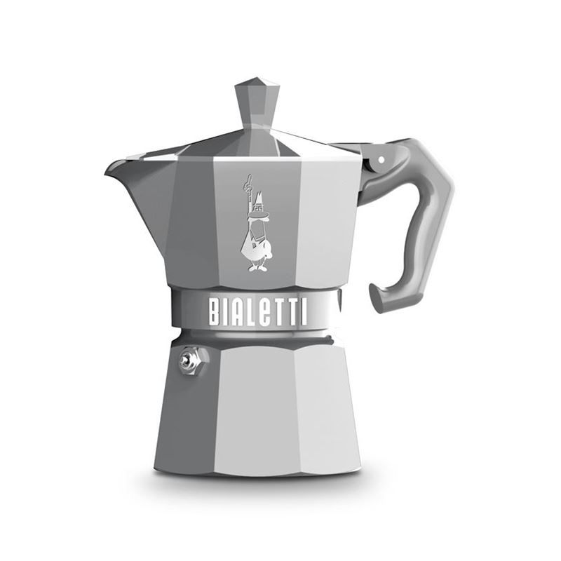 Bialetti – MOKA Exclusive Silver 3 Cup Espresso Maker (Made in Italy)
