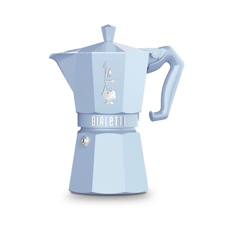 Bialetti – MOKA Exclusive Light Blue 6 Cup Espresso Maker (Made in Italy)