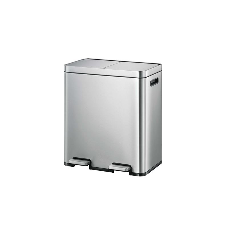 Eko – Edison Recycler Rubbish Pedal Bin Stainless Steel  2 x 20Ltr Internal Bins
