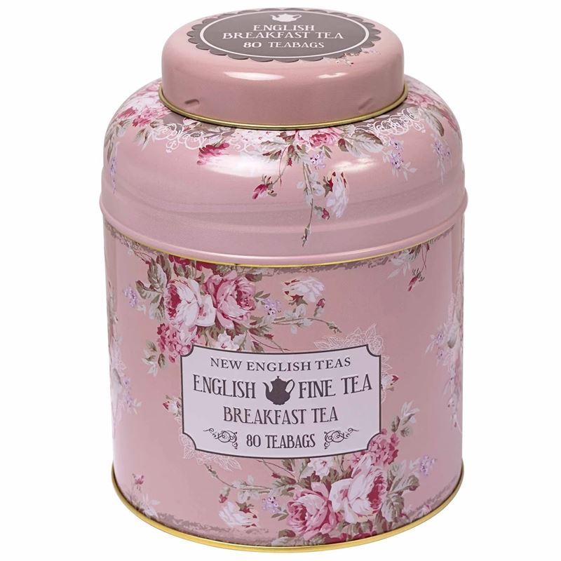 New English Teas – English Breakfast 80 Tea Bag Floral Blush 160g