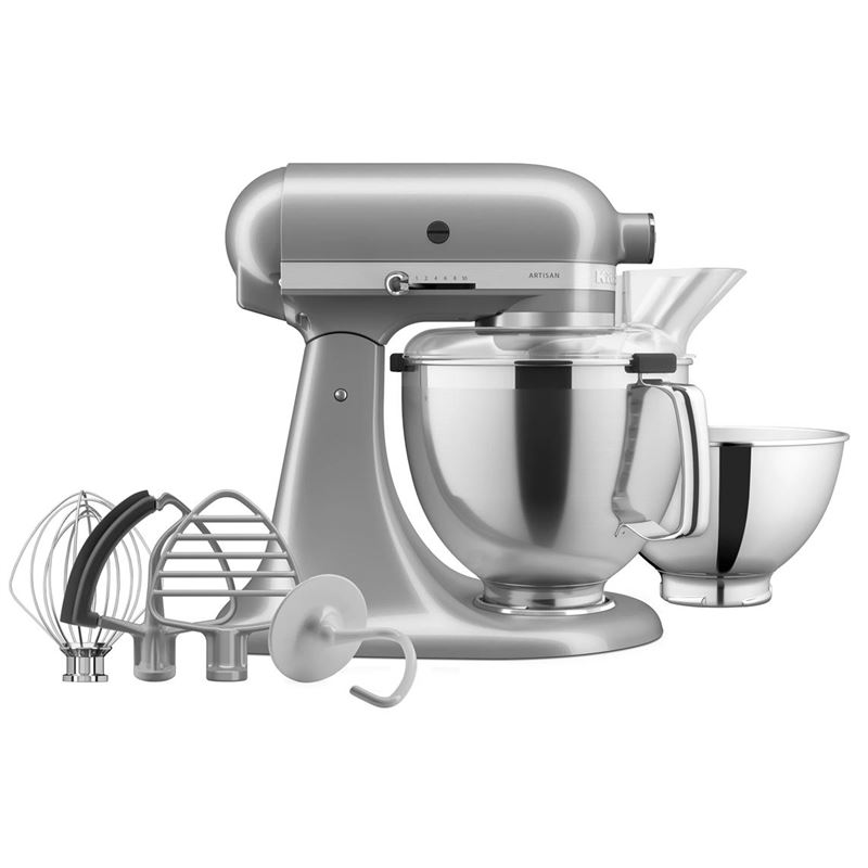 KitchenAid – Artisan KSM195 Tilt Head Stand Mixer 4.7Ltr Contour Silver