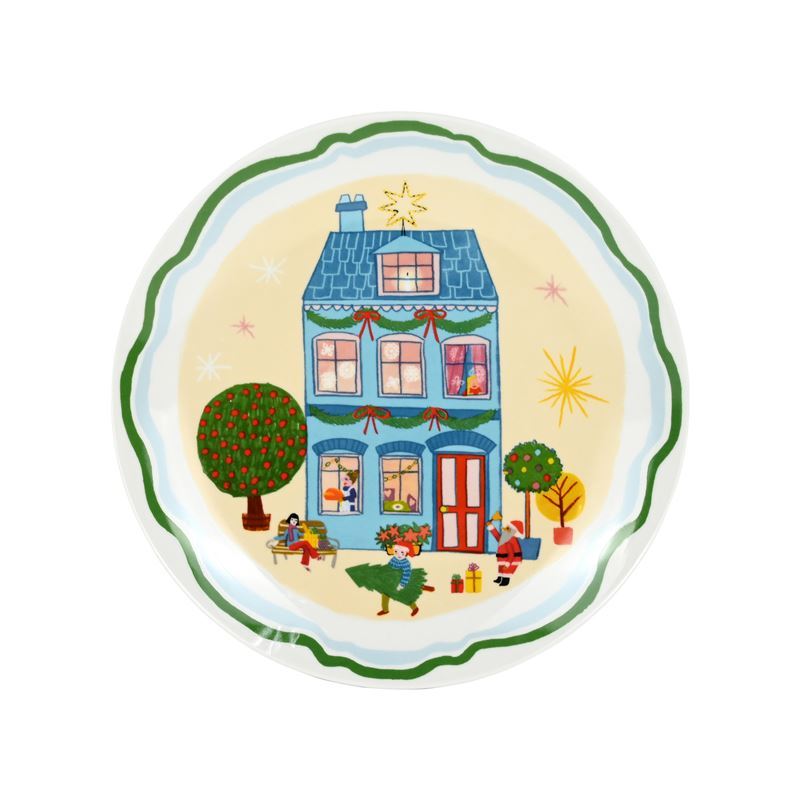 Porto – Night Before Side Plate 20cm Tall House