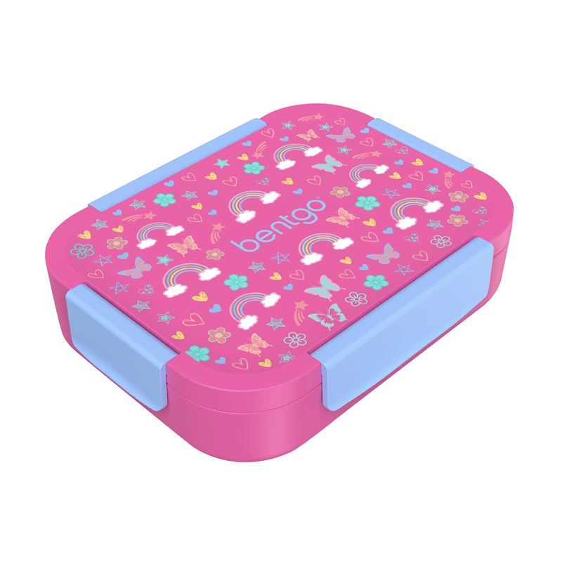 Bentgo – Kids Snap & Go Lunch Box Rainbows & Butterflies