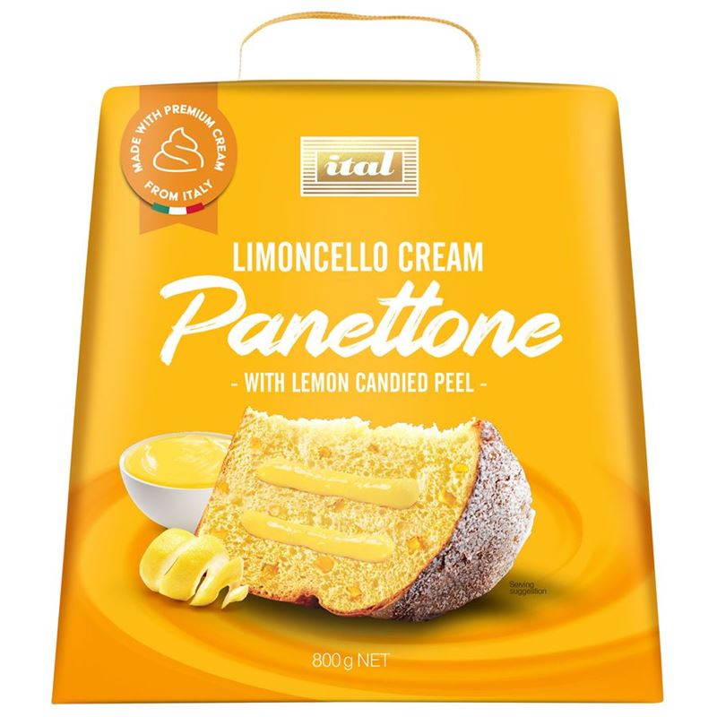 Ital – Panettone with Limoncello Cream 800g (Product of Australia)