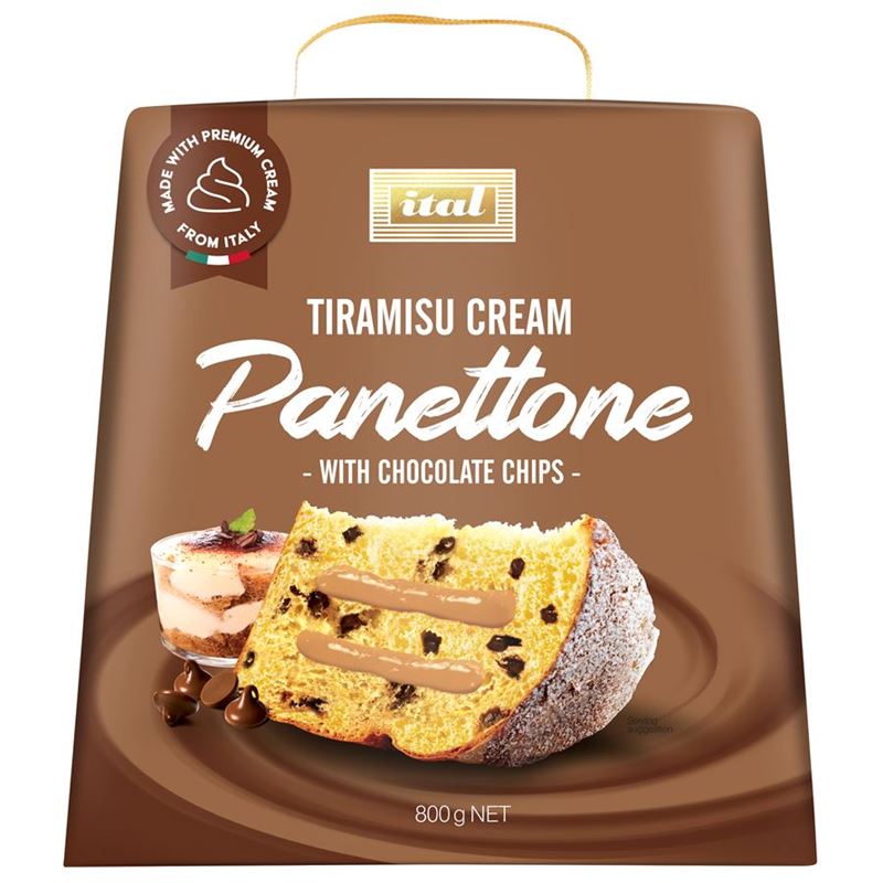 Ital – Panettone with Tiramasu & Chocolate Chip 800g