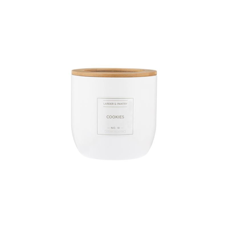 Typhoon – Eden Large Storage 2Ltr White with Bamboo Lid 14.3x15cm