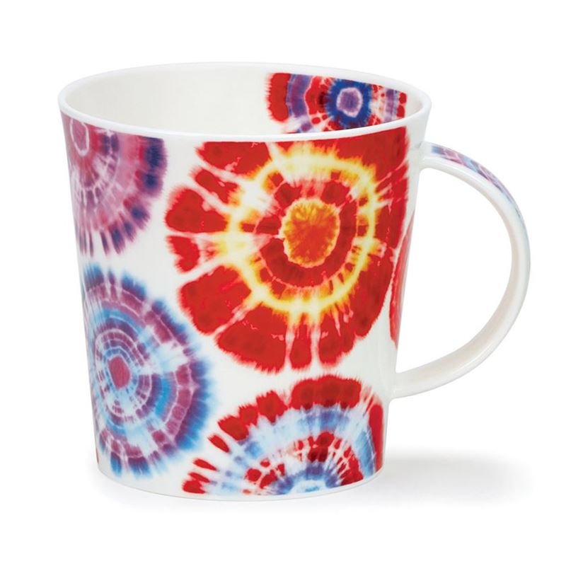 Dunoon – Cairngorm Bone China Mug 480m Tie Dye Red (Made in England)