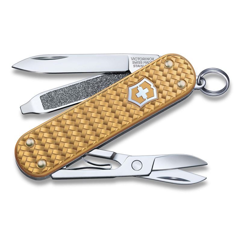 Victorinox – Classic SD Precious Alox Brass Gold (Made in Switzerland)