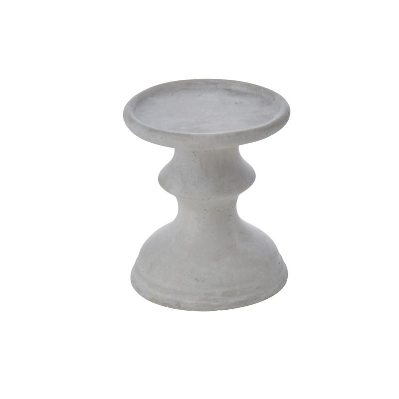 Emporium – Pedestal Candleholder 9x9x10.5cm Grey