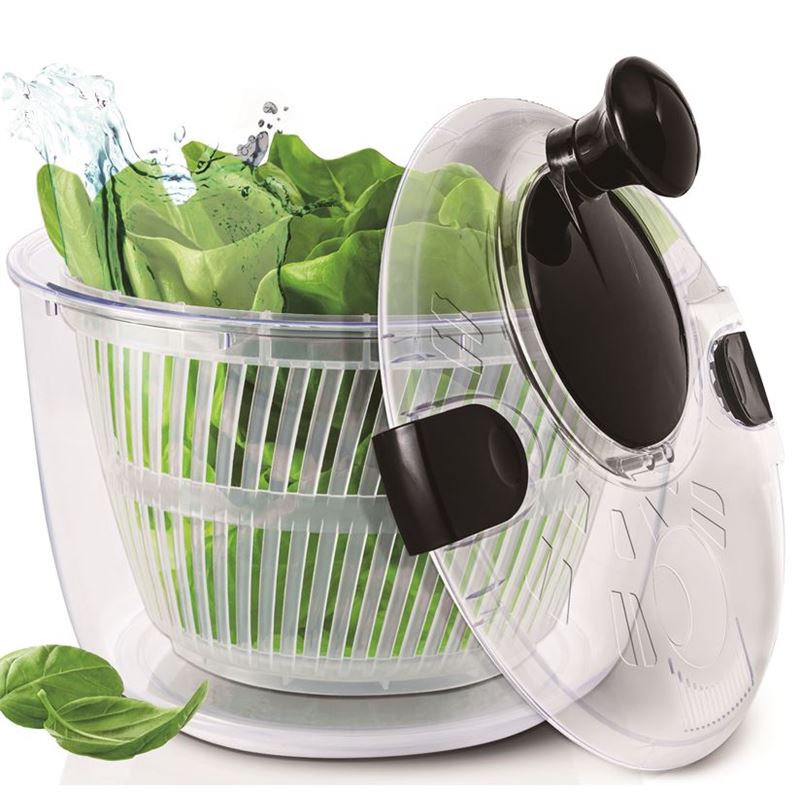 Benzer – Fresh Krank Easy Spin Salad Spinner with Non Slip-Base & Draining Lid 5Ltr