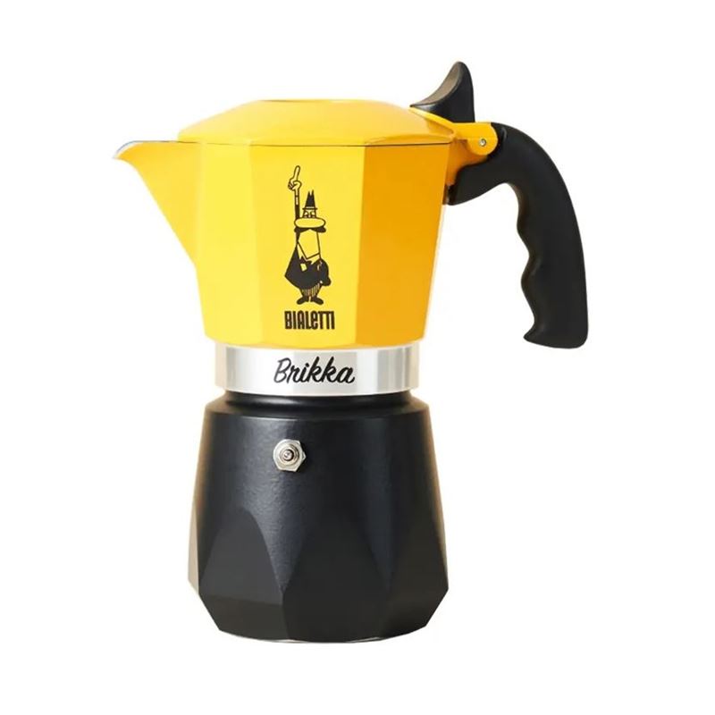 Bialetti – Brikka 4 Cup Espresso Maker Yellow