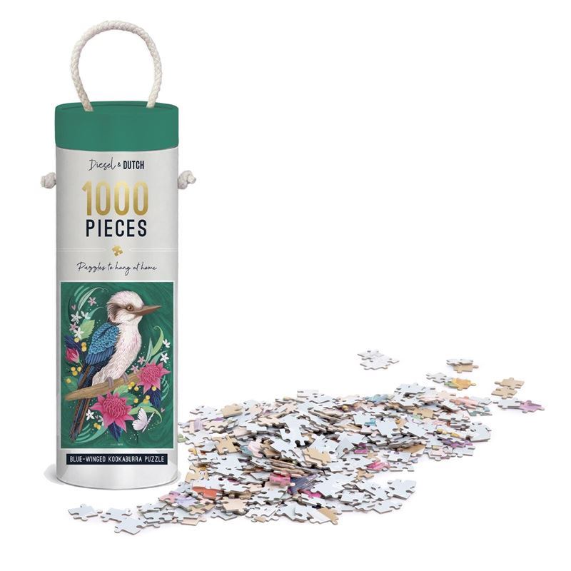Diesel & Dutch – Blue Winged Kookaburra 1000pc Wall Puzzle 50x70cm