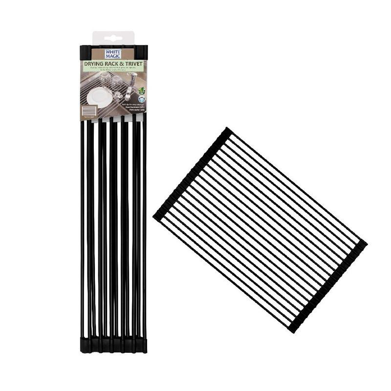 White Magic – Drying Rack and Trivet Black 52x33cm
