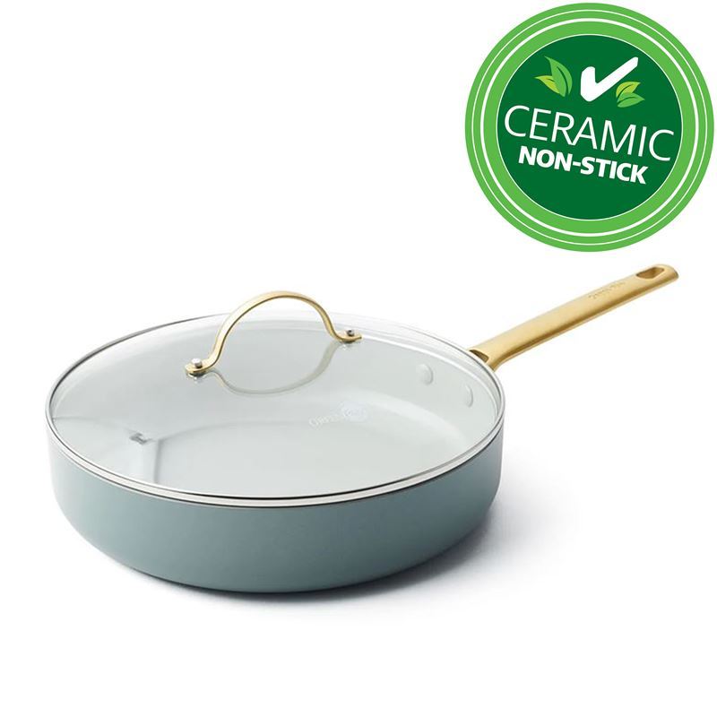 GreenPan – Padova CERAMIC Non-Stick Induction Smokey Blue 28cm Covered Saute Pan 3.6Ltr