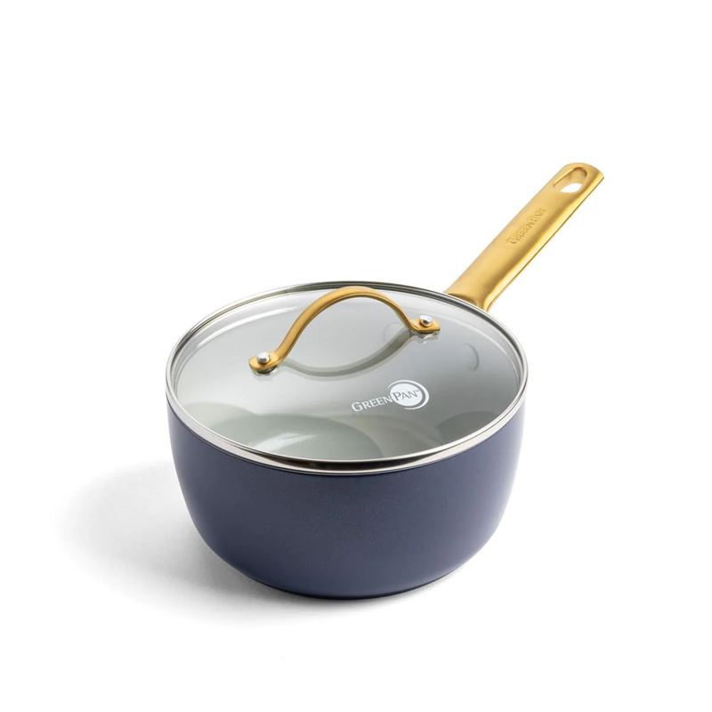 GreenPan – Padova Navy Blue 18cm Covered Saucepan 2Ltr