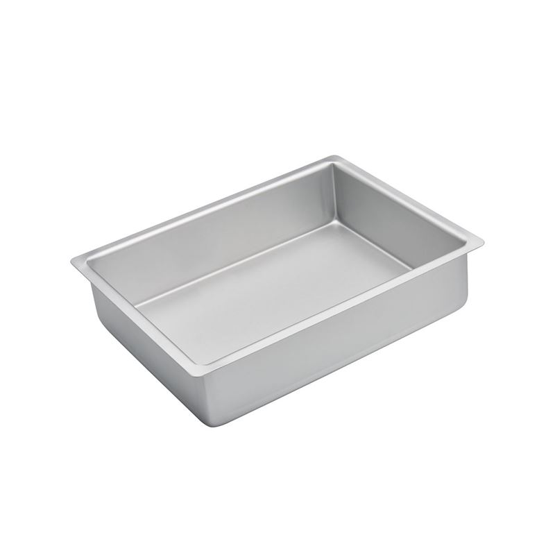 Bakemaster – Silver Anodised Rectangular Cake Pan 30.5x23x7.5cm