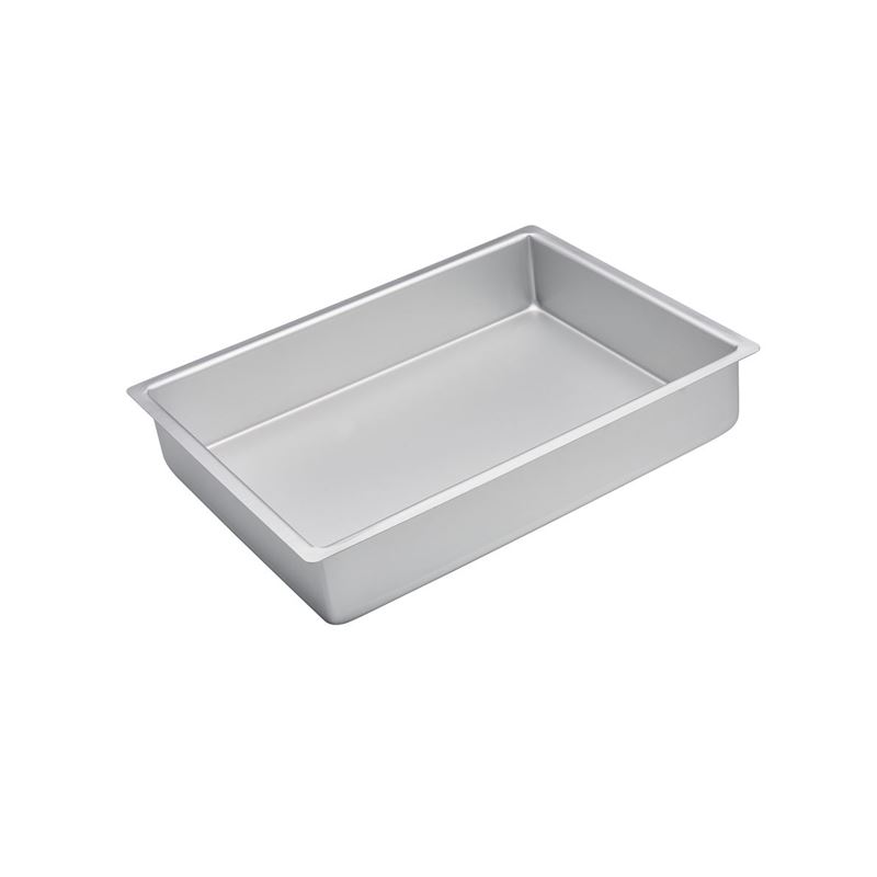 Bakemaster – Silver Anodised Rectangular Cake Pan 38x28x7.5cm