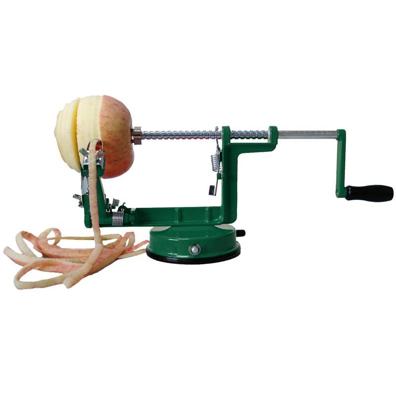 Appetito – Apple Peeler Corer with Suction Base Green
